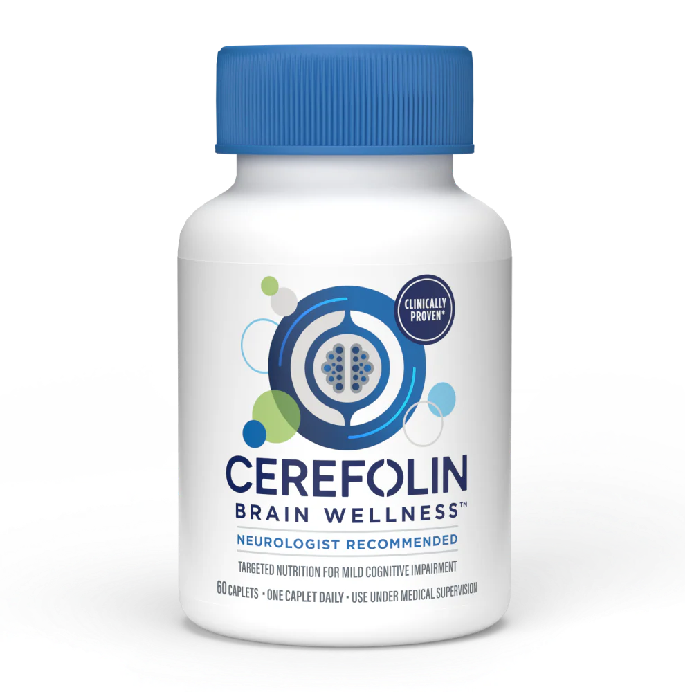 Cerefolin Brain Wellness, Targeted Nutrition for Cognitive Support, Improves Memory, Focus & Concentration, L-Methylfolate, NAC, B12, Neurologist Recommended