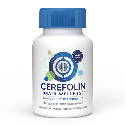 Cerefolin Brain Wellness, Targeted Nutrition for Cognitive Support, Improves Memory, Focus & Concentration, L-Methylfolate, NAC, B12, Neurologist Recommended