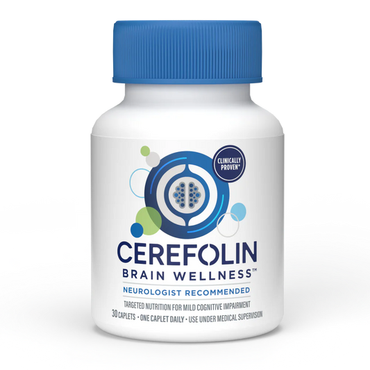 Cerefolin Brain Wellness, Targeted Nutrition for Cognitive Support, Improves Memory, Focus & Concentration, L-Methylfolate, NAC, B12, Neurologist Recommended