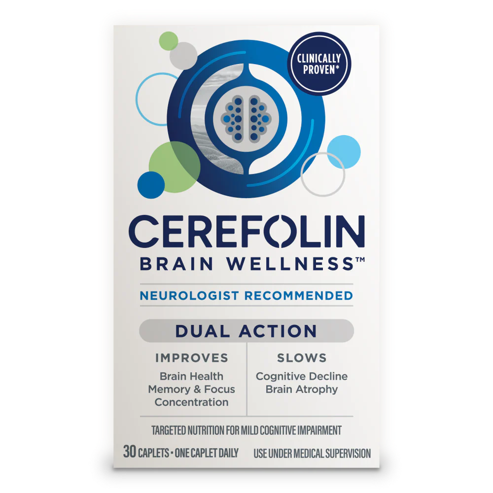 Cerefolin Brain Wellness, Targeted Nutrition for Cognitive Support, Improves Memory, Focus & Concentration, L-Methylfolate, NAC, B12, Neurologist Recommended