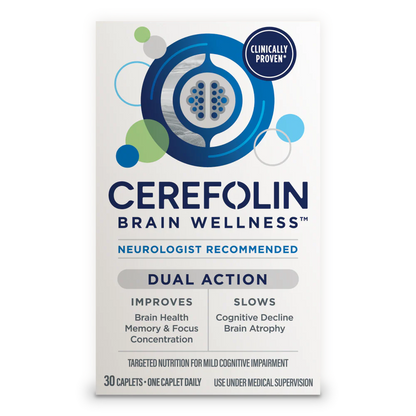 Cerefolin Brain Wellness, Targeted Nutrition for Cognitive Support, Improves Memory, Focus & Concentration, L-Methylfolate, NAC, B12, Neurologist Recommended